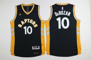 Maillot De Basket Toronto Raptors Demar DeRozan 10 15-16 Season Tissus Sportif Fans Edition Noir Or